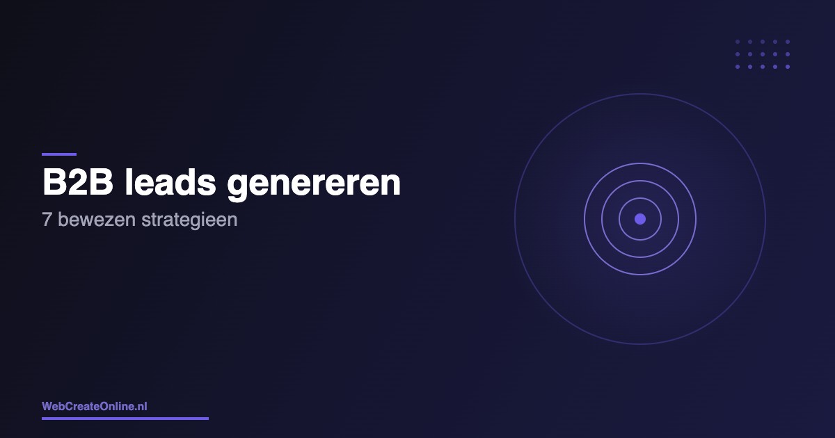 B2B leads genereren