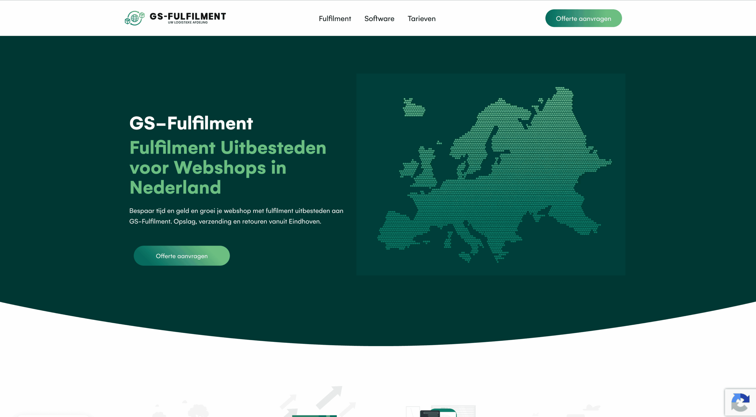 Responsive website ontworpen door webdesigner in Eindhoven, getoond op desktop