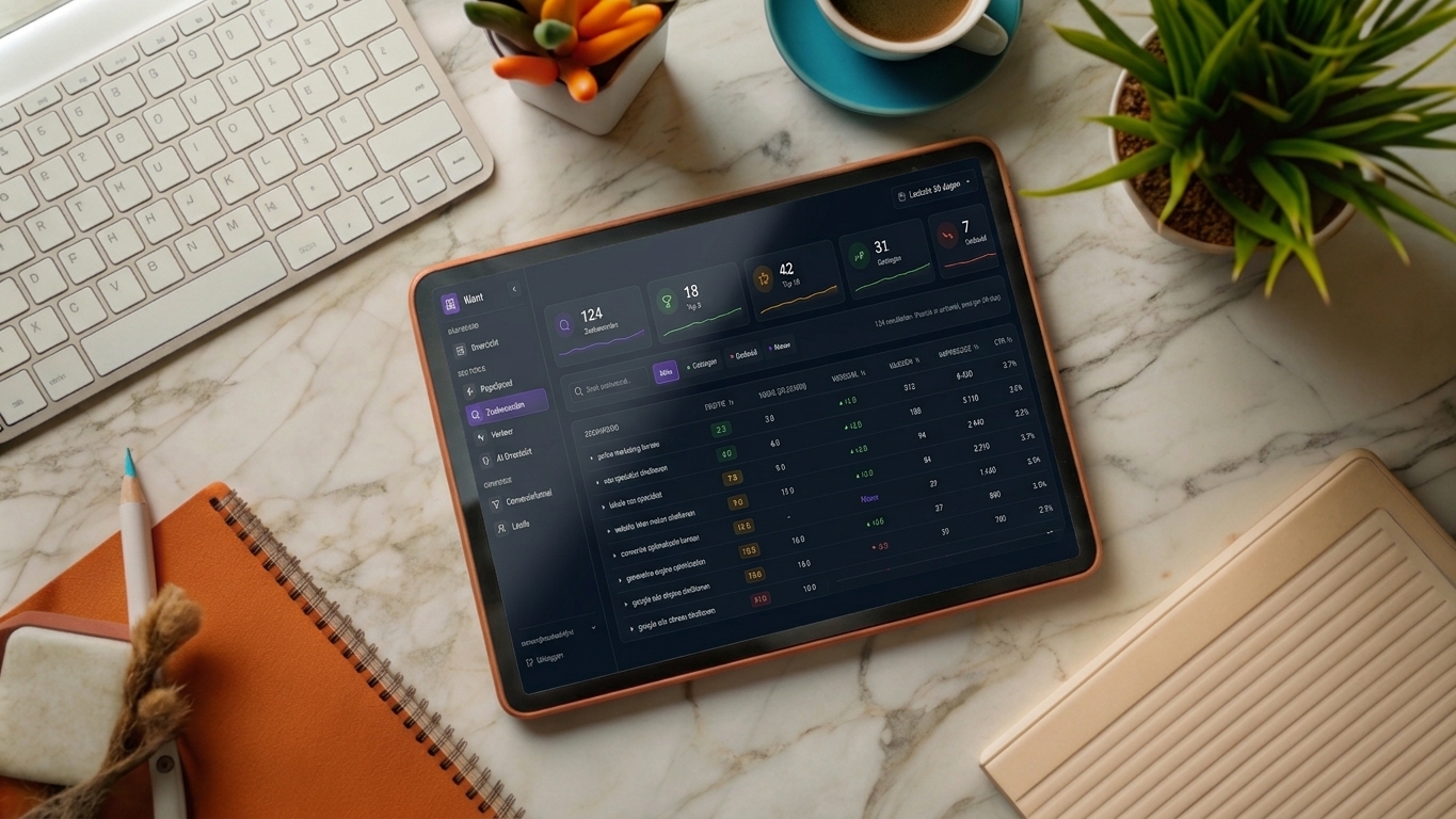 Dashboard: zoekwoordposities in Google